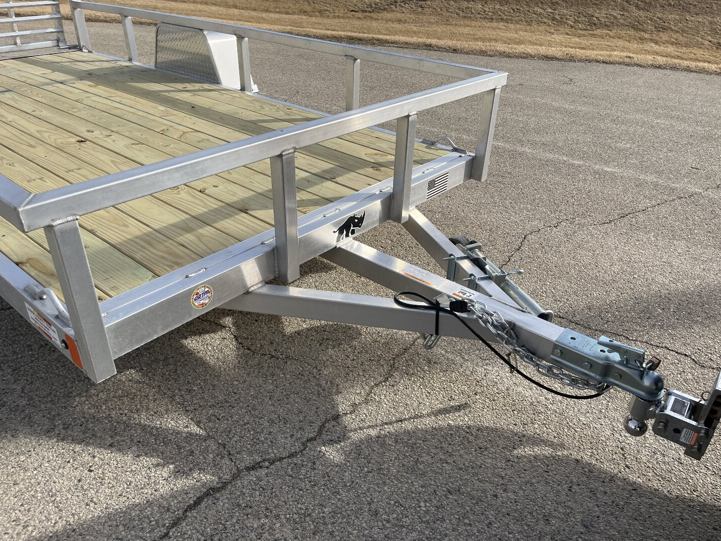 New 2025 Black Rhino EXS612 Aluminum w/ Wood Deck Utility Trailer