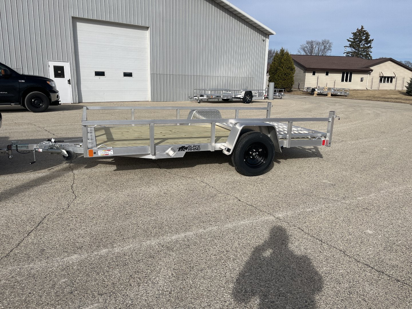 New 2025 Black Rhino EXS612 Aluminum w/ Wood Deck Utility Trailer