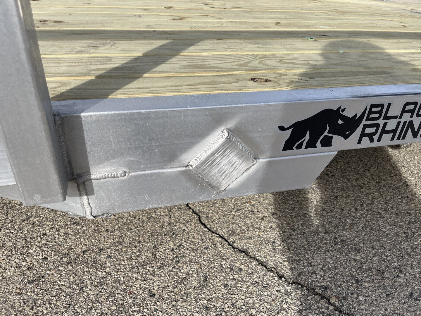 New 2025 Black Rhino EXS612 Aluminum w/ Wood Deck Utility Trailer