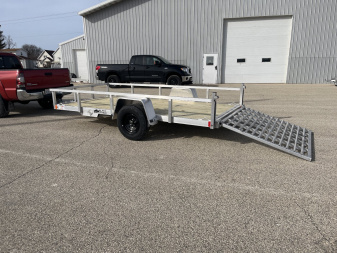 New 2025 Black Rhino EXS612 Aluminum w/ Wood Deck Utility Trailer