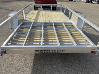 New 2025 Black Rhino EXS612 Aluminum w/ Wood Deck Utility Trailer