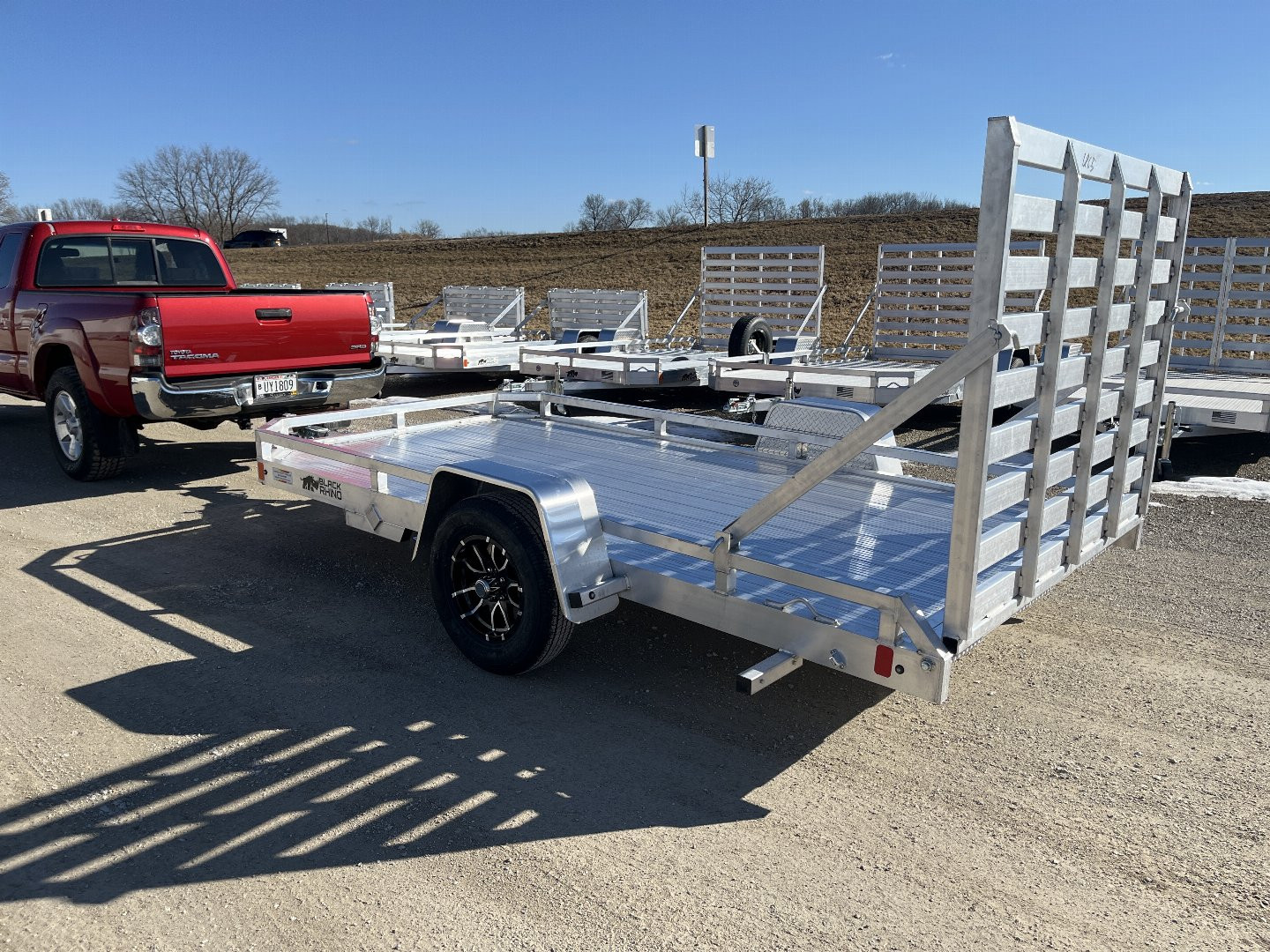 New 2025 Black Rhino Low Pro LPS7812A Aluminum ATV Trailer