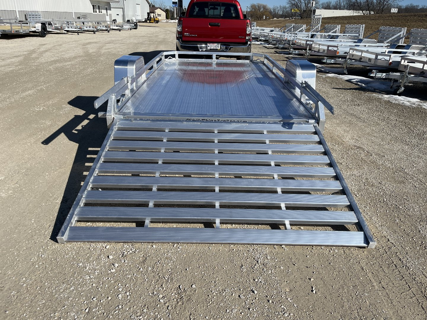 New 2025 Black Rhino Low Pro LPS7812A Aluminum ATV Trailer