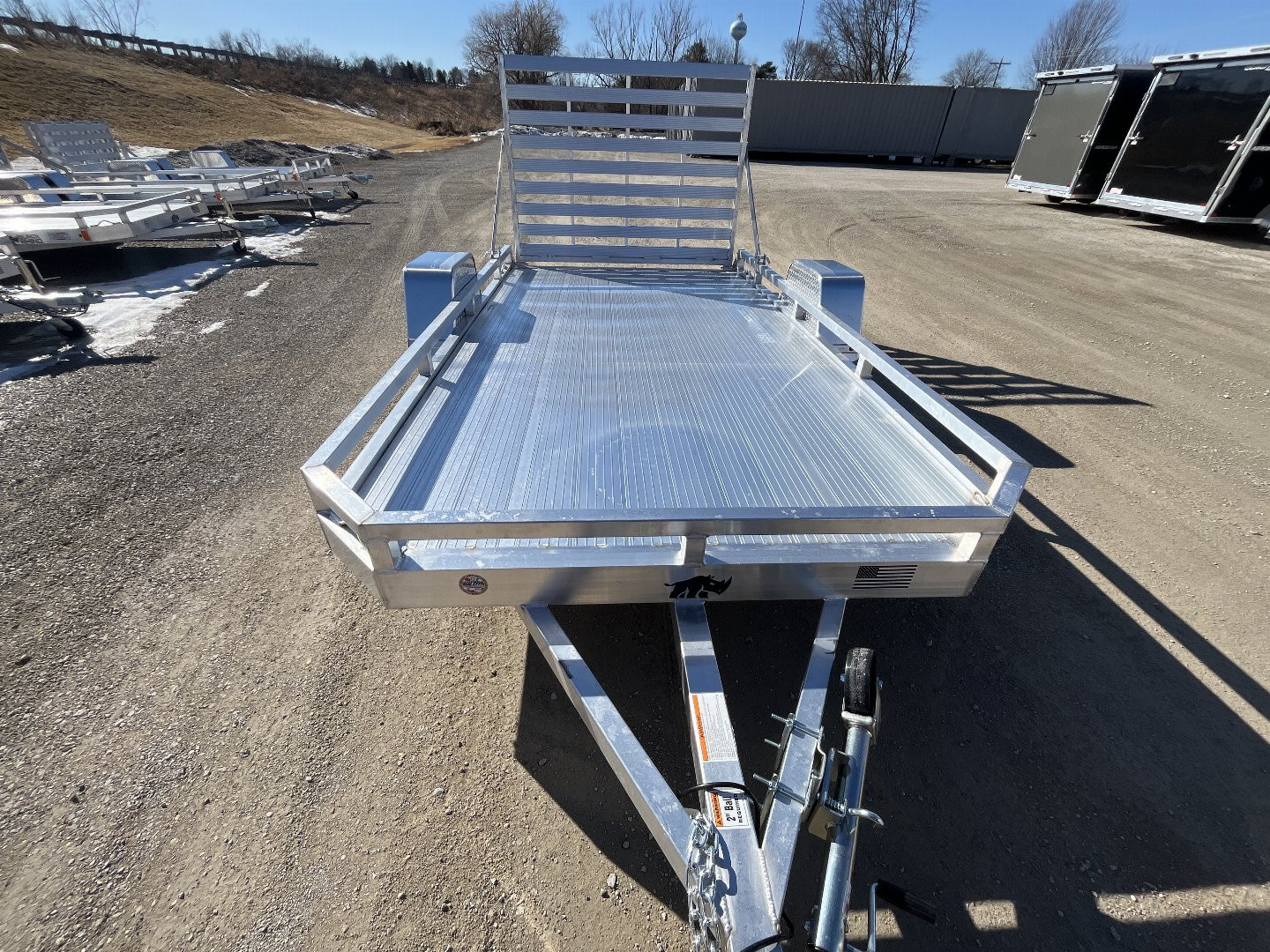 New 2025 Black Rhino Low Pro LPS7812A Aluminum ATV Trailer