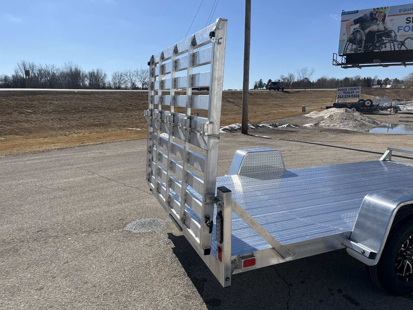 New 2025 Black Rhino UTS 6X12 Aluminum Trailer NSR w/ Bi-Fold Gate