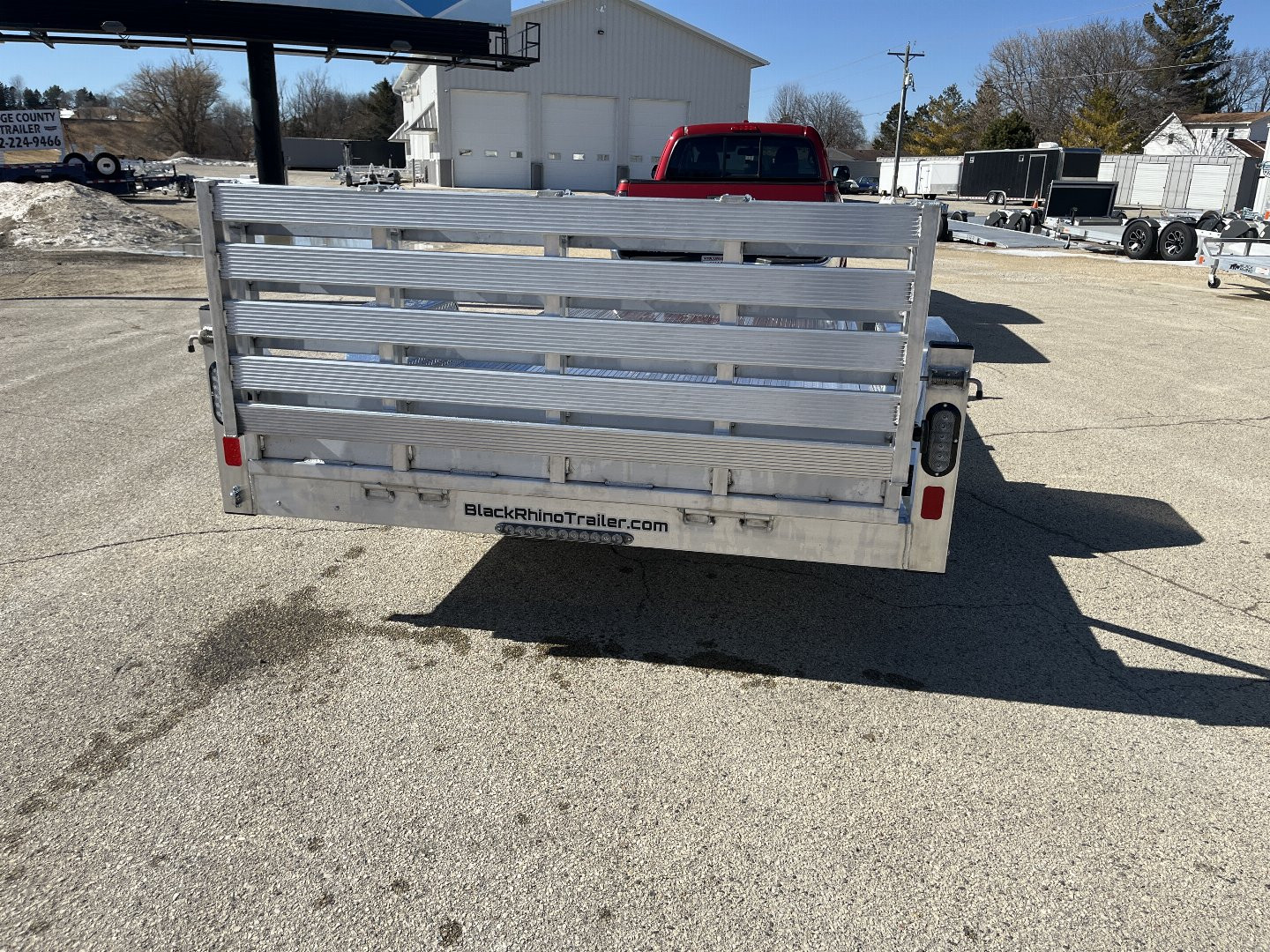 New 2025 Black Rhino UTS 6X12 Aluminum Trailer NSR w/ Bi-Fold Gate