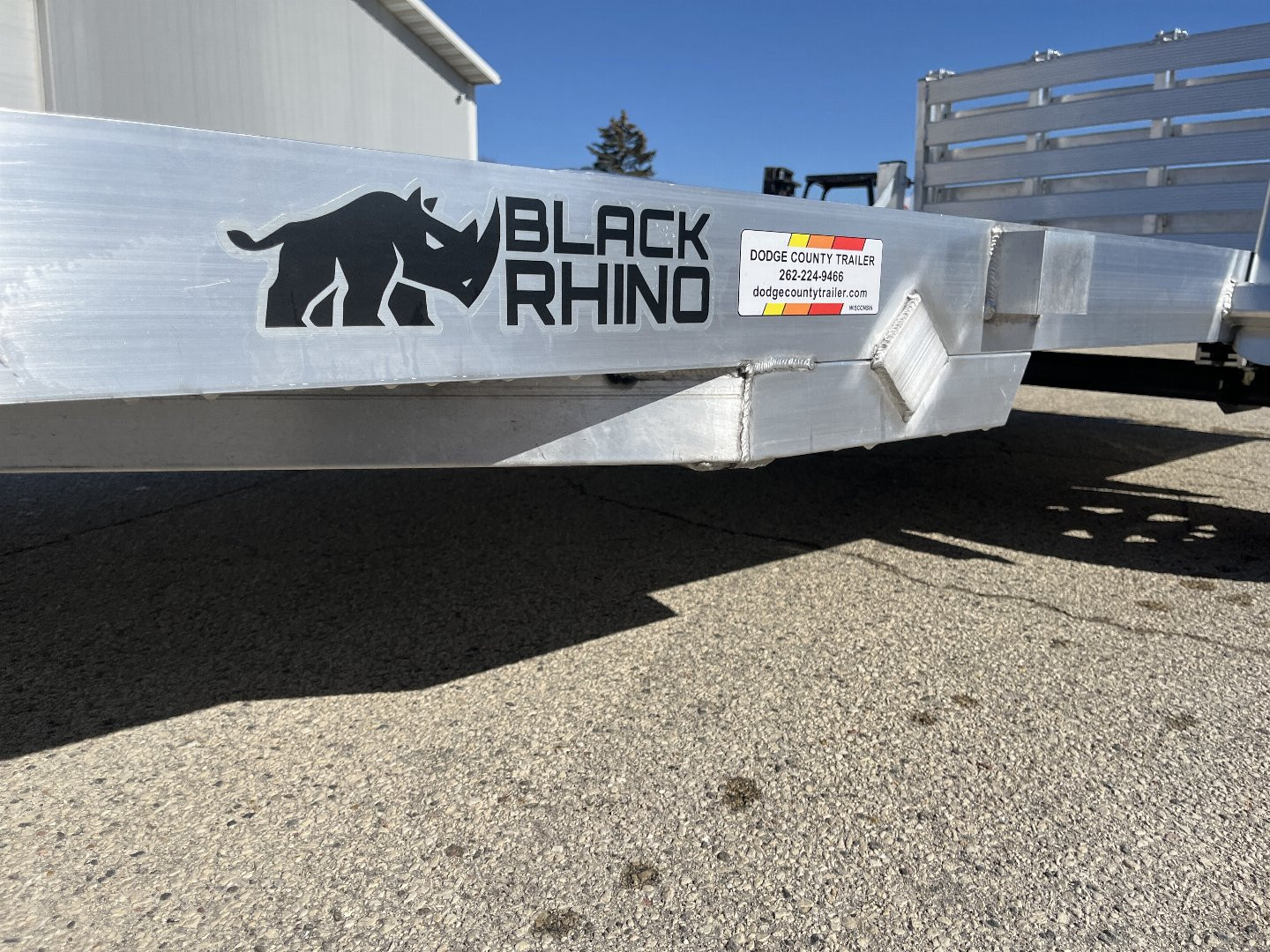 New 2025 Black Rhino UTS 6X12 Aluminum Trailer NSR w/ Bi-Fold Gate
