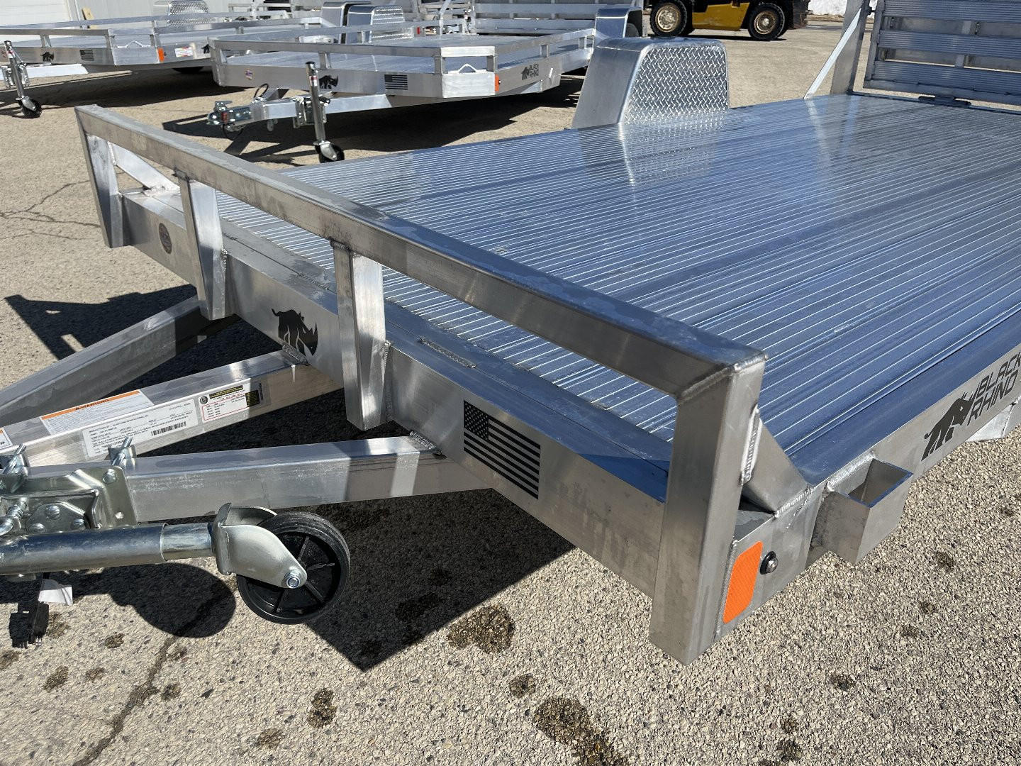 New 2025 Black Rhino UTS 6X12 Aluminum Trailer NSR w/ Bi-Fold Gate