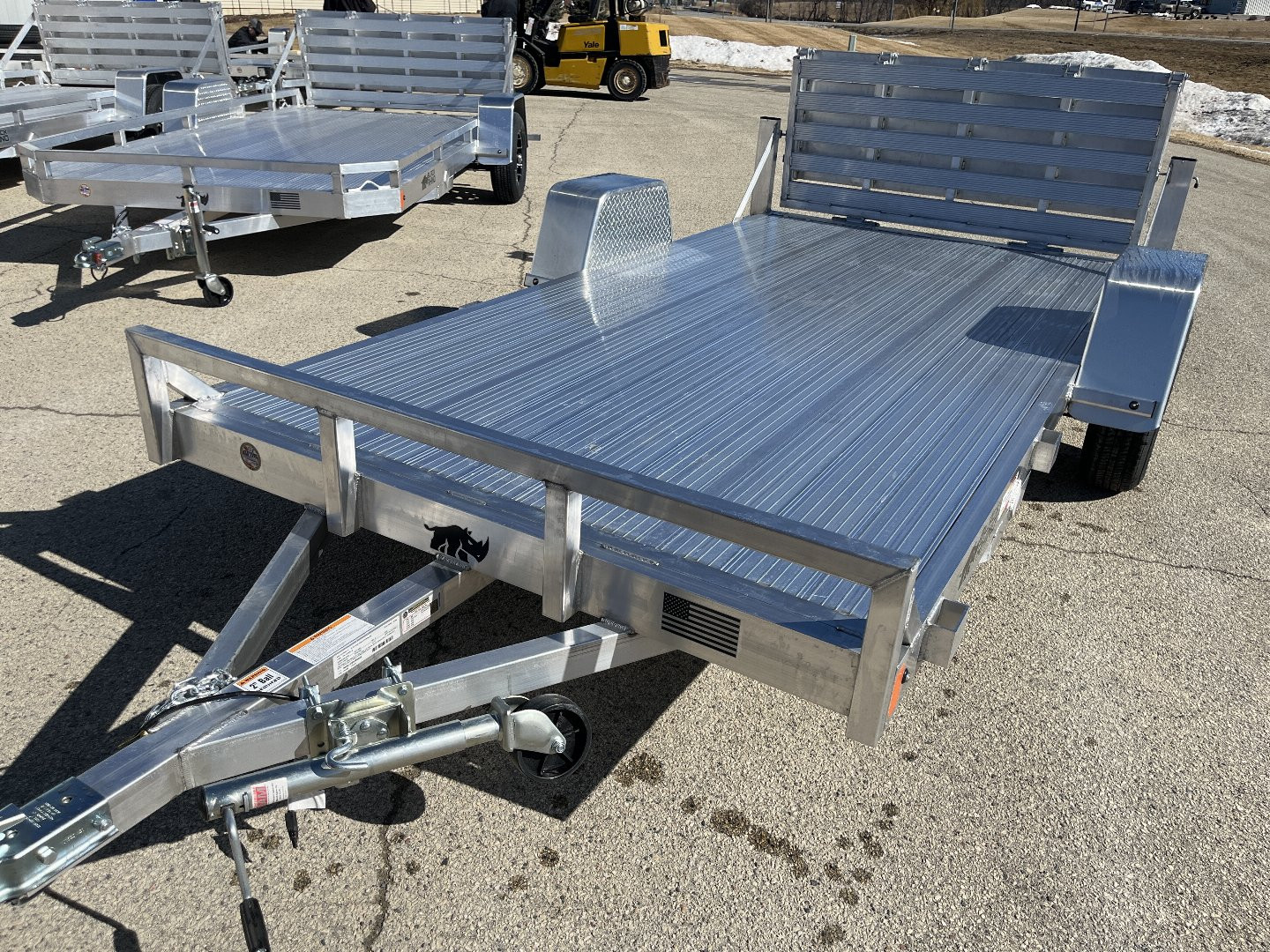 New 2025 Black Rhino UTS 6X12 Aluminum Trailer NSR w/ Bi-Fold Gate