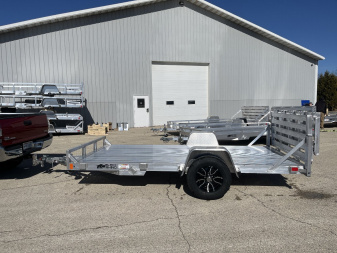 New 2025 Black Rhino UTS 6X12 Aluminum Trailer NSR w/ Bi-Fold Gate