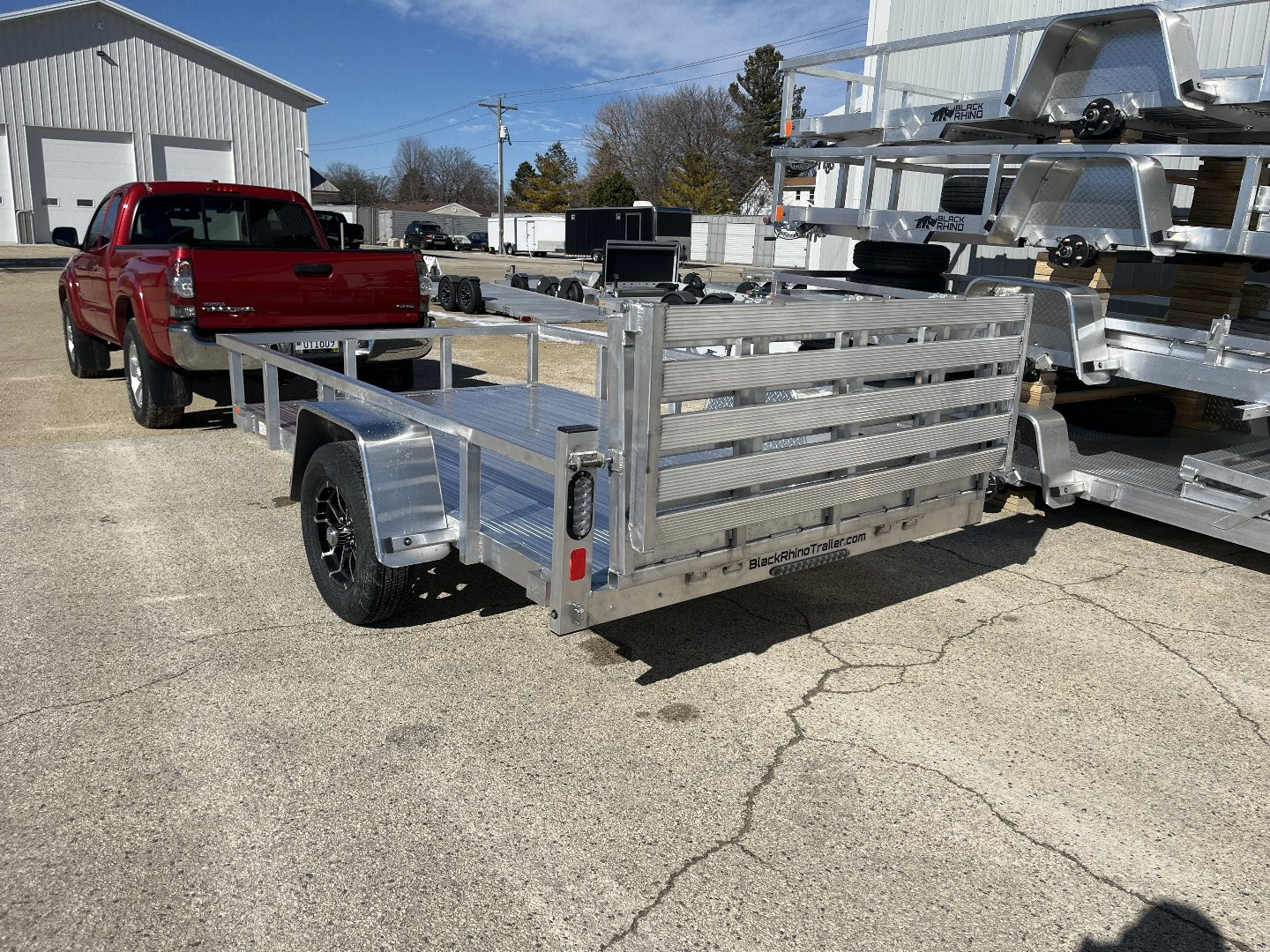 New 2025 Black Rhino LSS610A Aluminum Utility Trailer w/ Bi-Fold Gate