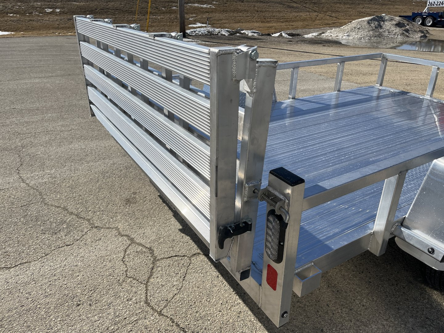 New 2025 Black Rhino LSS610A Aluminum Utility Trailer w/ Bi-Fold Gate