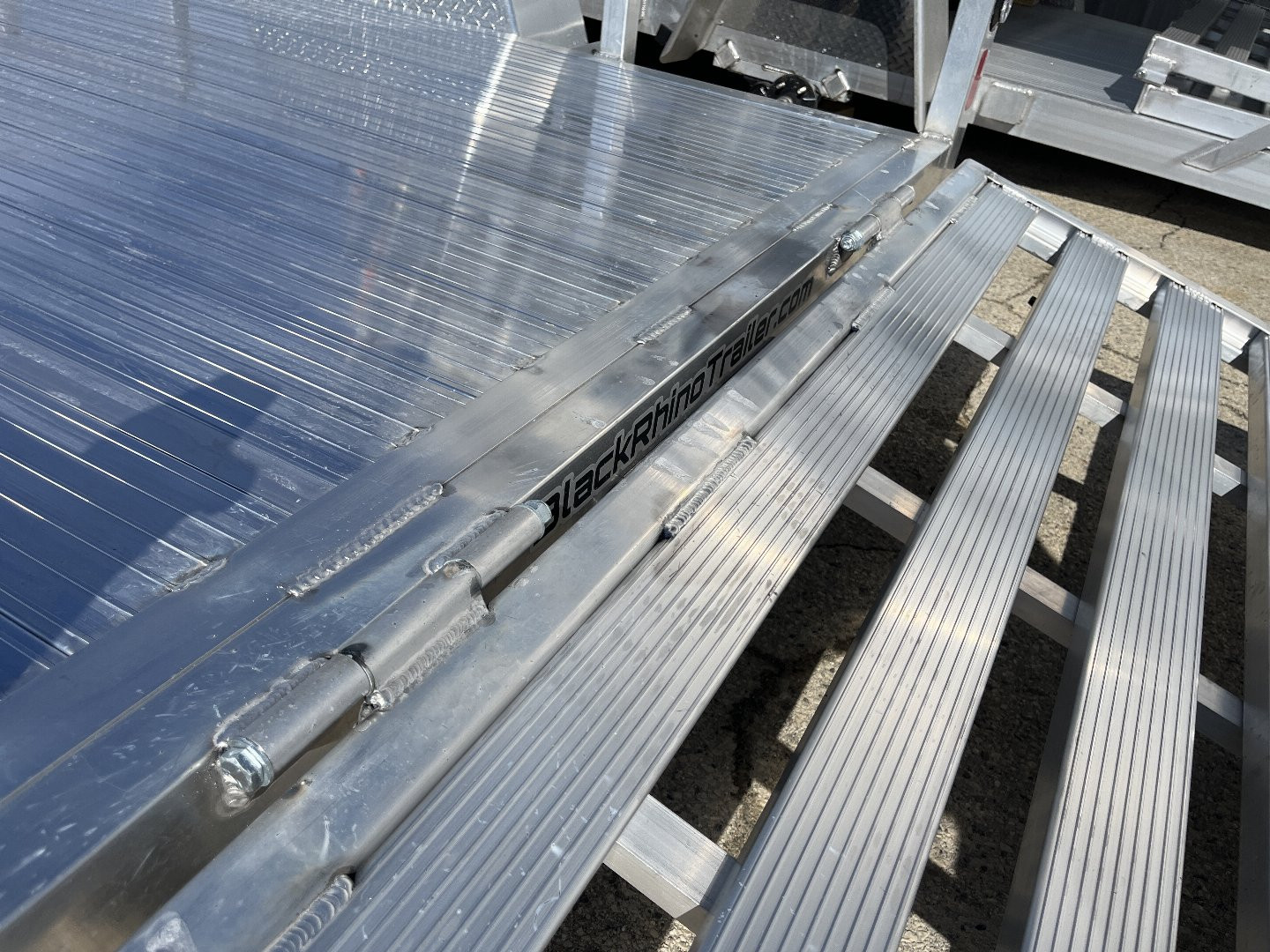 New 2025 Black Rhino LSS610A Aluminum Utility Trailer w/ Bi-Fold Gate