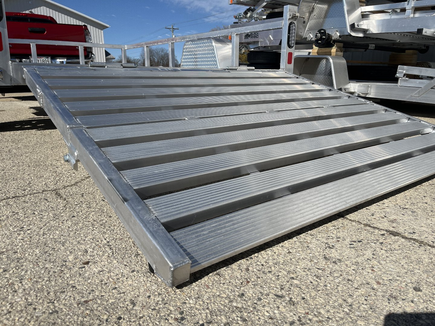 New 2025 Black Rhino LSS610A Aluminum Utility Trailer w/ Bi-Fold Gate