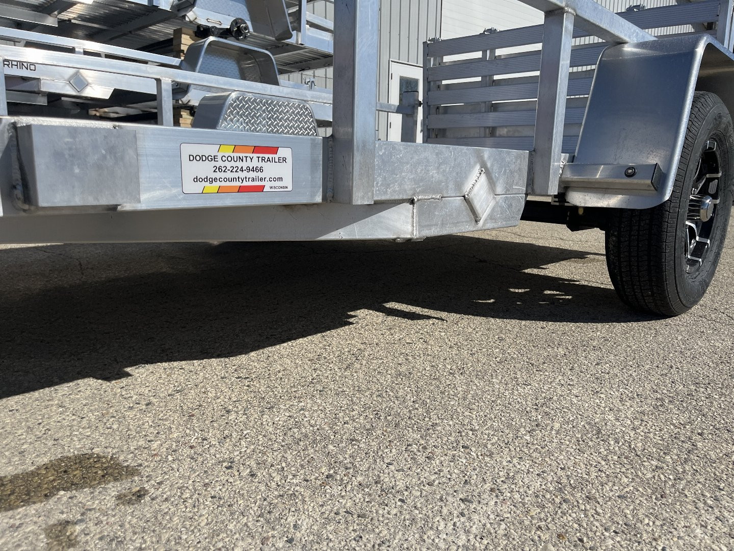 New 2025 Black Rhino LSS610A Aluminum Utility Trailer w/ Bi-Fold Gate