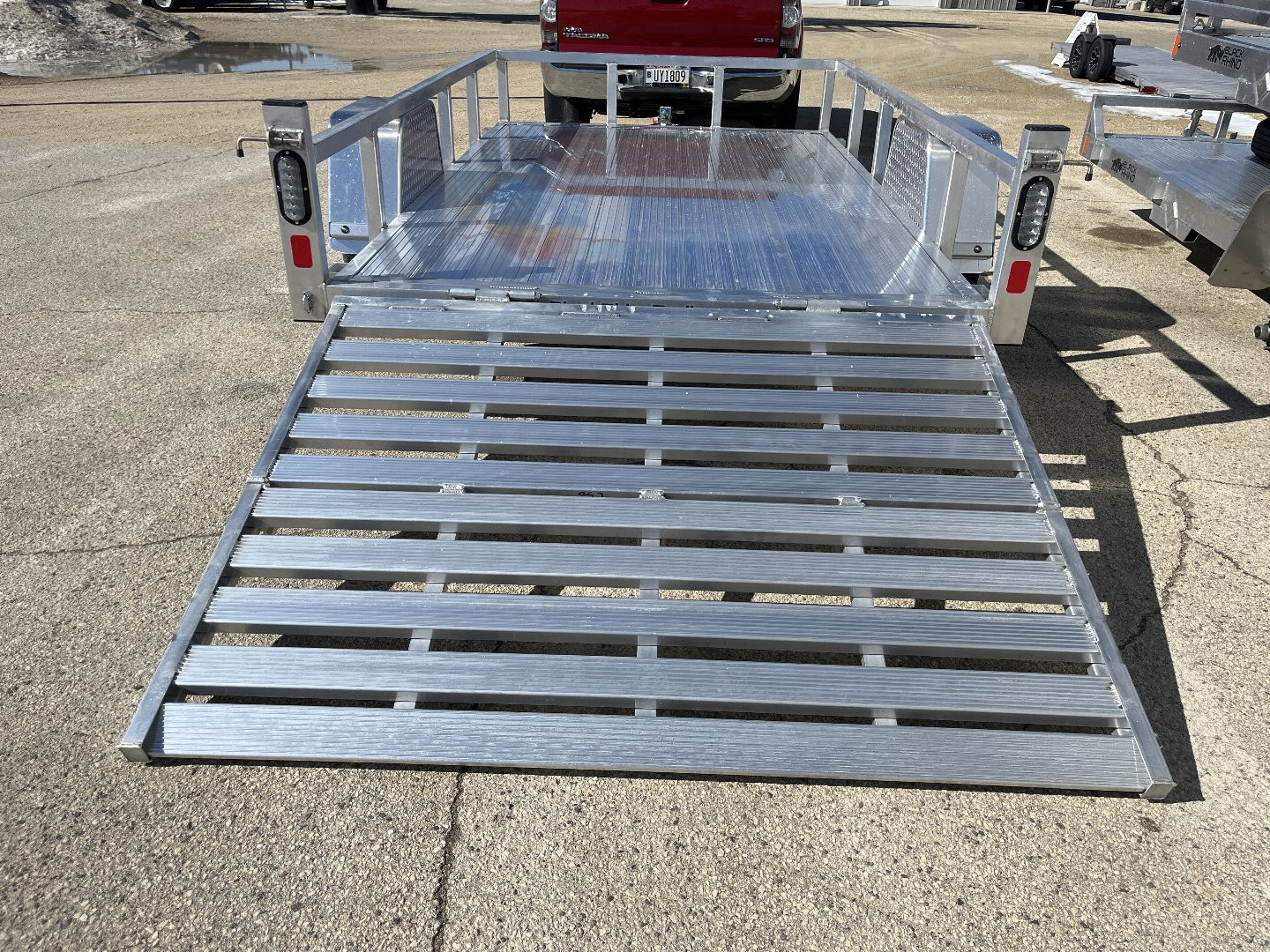 New 2025 Black Rhino LSS610A Aluminum Utility Trailer w/ Bi-Fold Gate