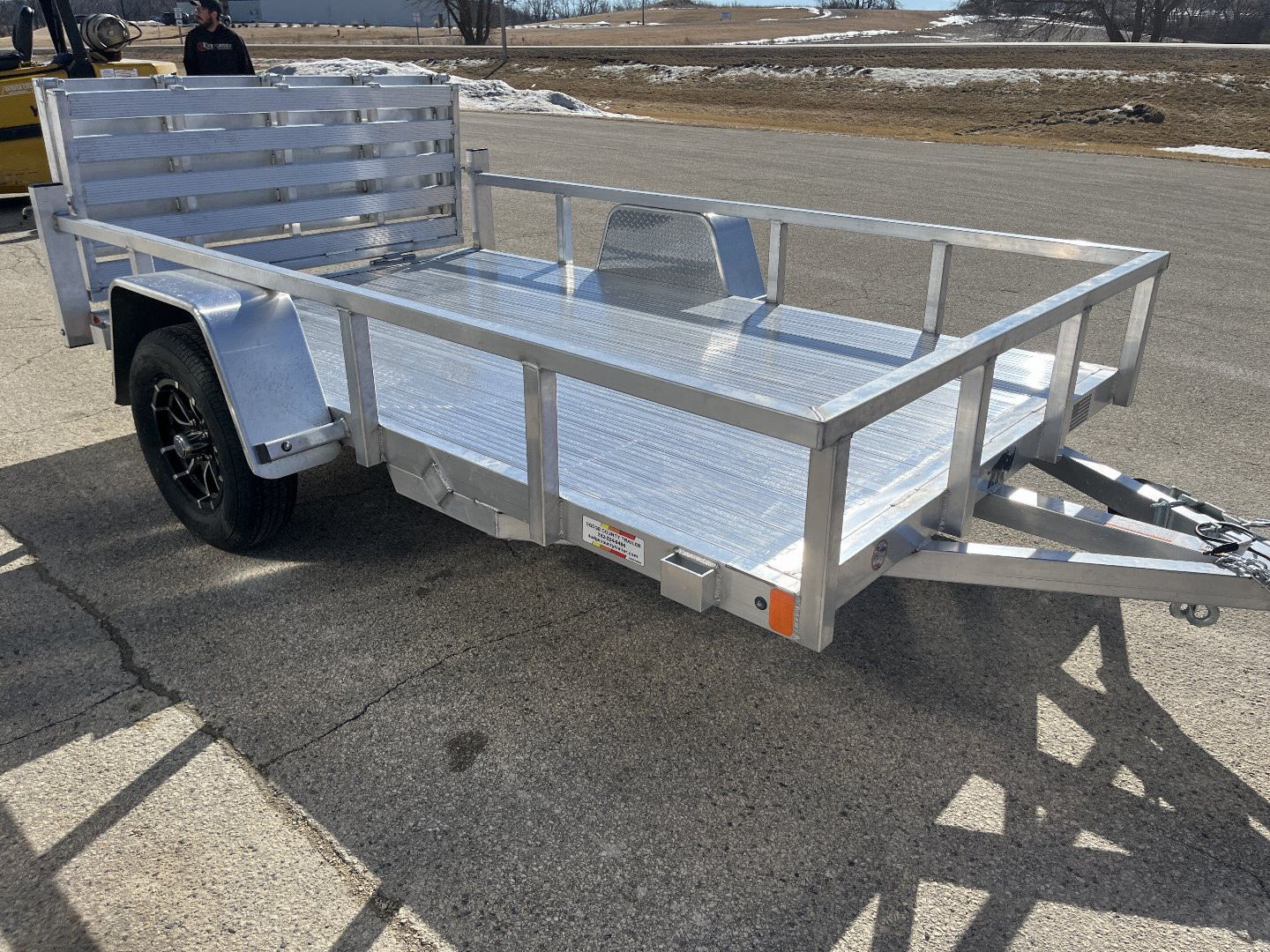 New 2025 Black Rhino LSS610A Aluminum Utility Trailer w/ Bi-Fold Gate