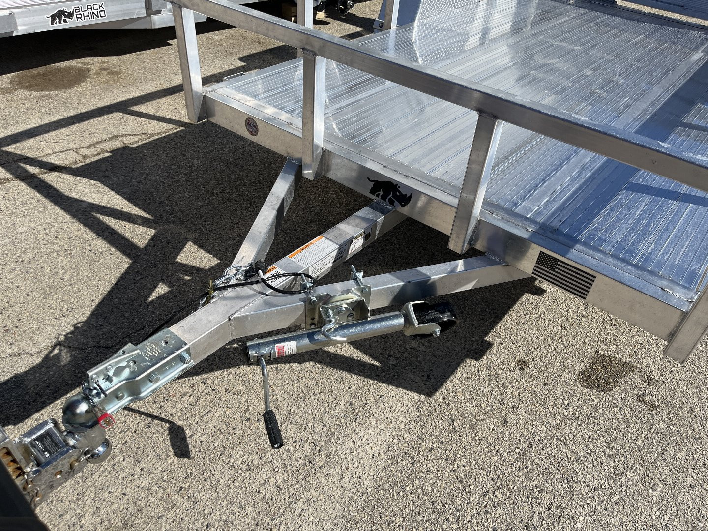 New 2025 Black Rhino LSS610A Aluminum Utility Trailer w/ Bi-Fold Gate