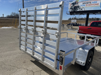 New 2025 Black Rhino LSS610A Aluminum Utility Trailer w/ Bi-Fold Gate