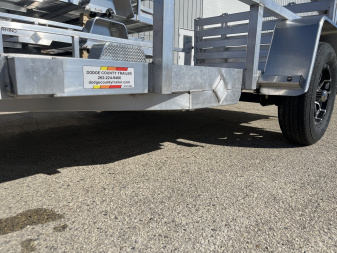 New 2025 Black Rhino LSS610A Aluminum Utility Trailer w/ Bi-Fold Gate