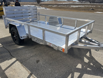 New 2025 Black Rhino LSS610A Aluminum Utility Trailer w/ Bi-Fold Gate