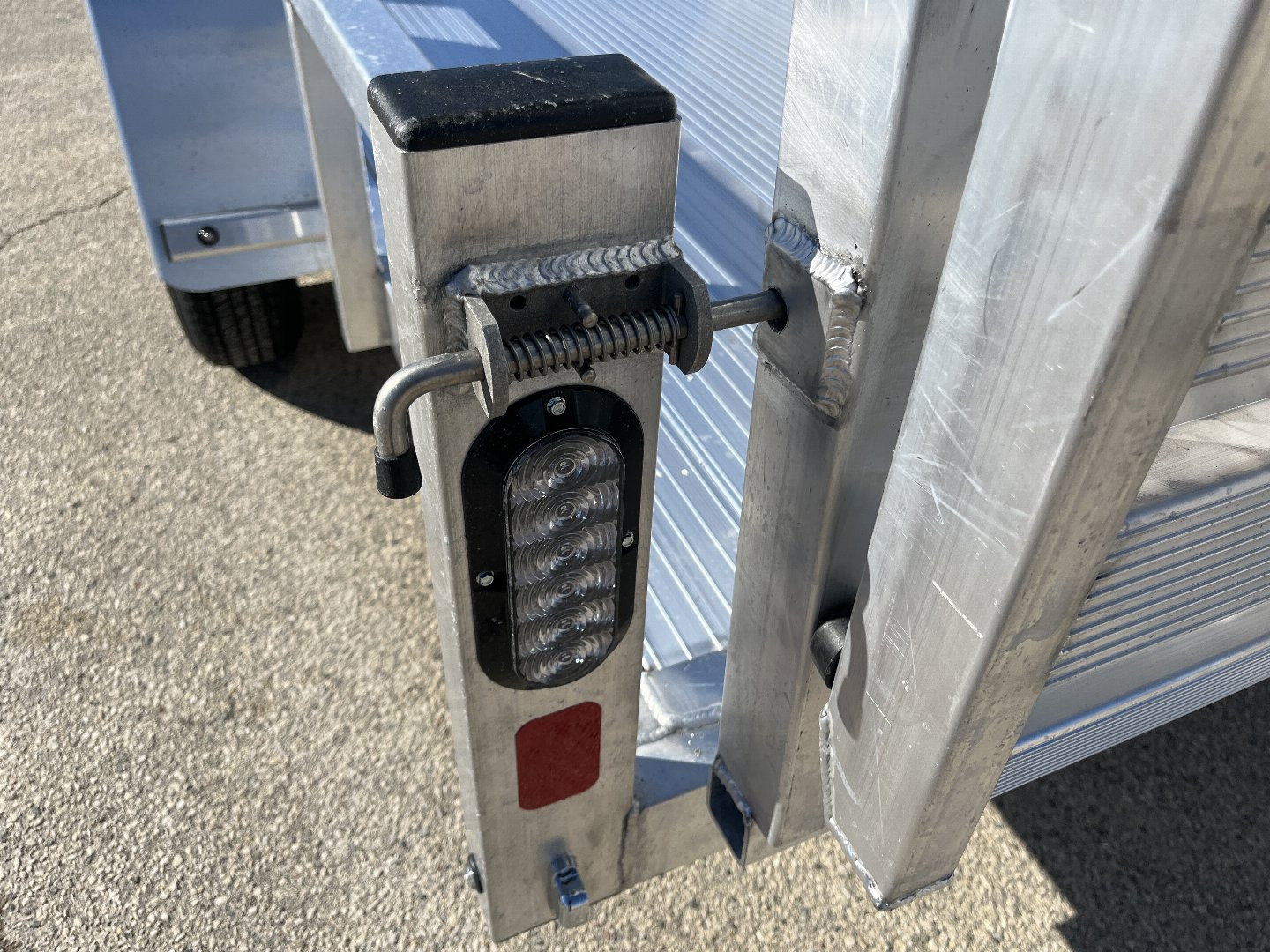 New 2025 Black Rhino LSS612A Aluminum Utility Trailer w/ Bi-Fold Gate