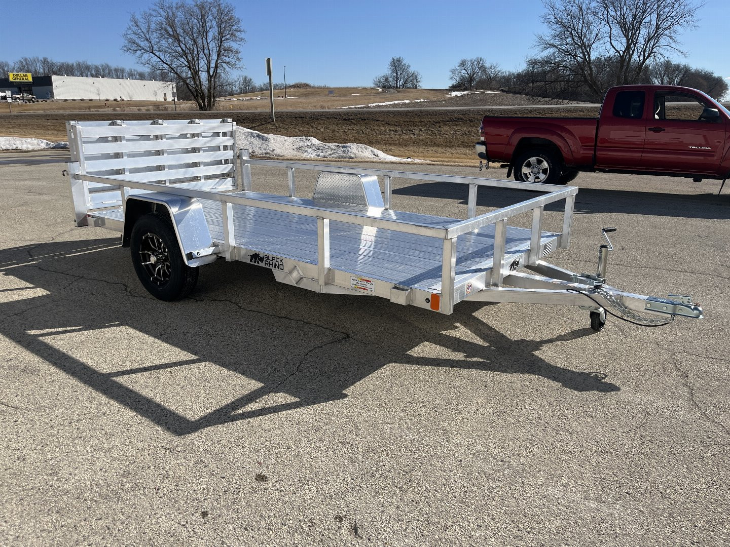 New 2025 Black Rhino LSS612A Aluminum Utility Trailer w/ Bi-Fold Gate