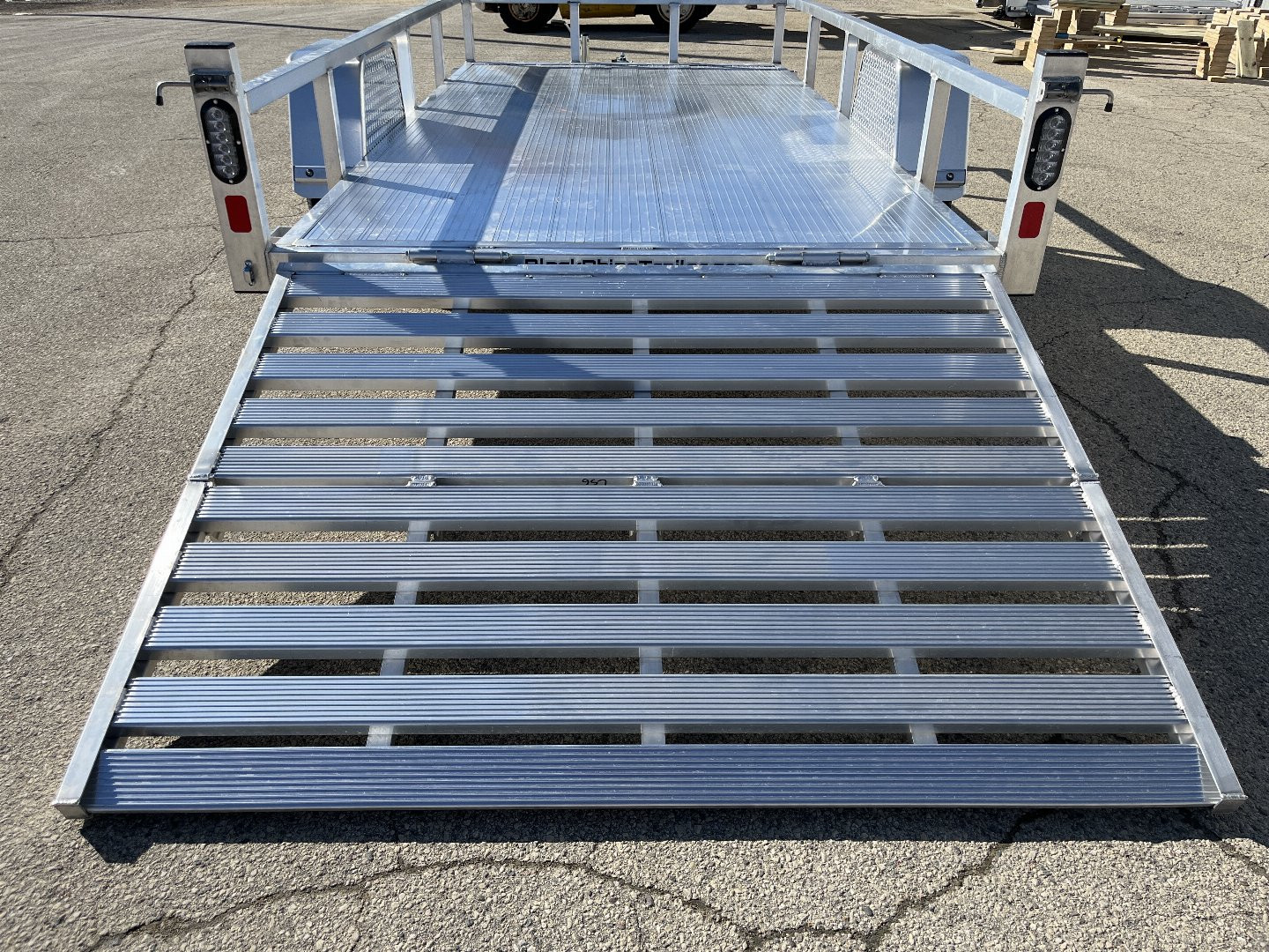 New 2025 Black Rhino LSS612A Aluminum Utility Trailer w/ Bi-Fold Gate