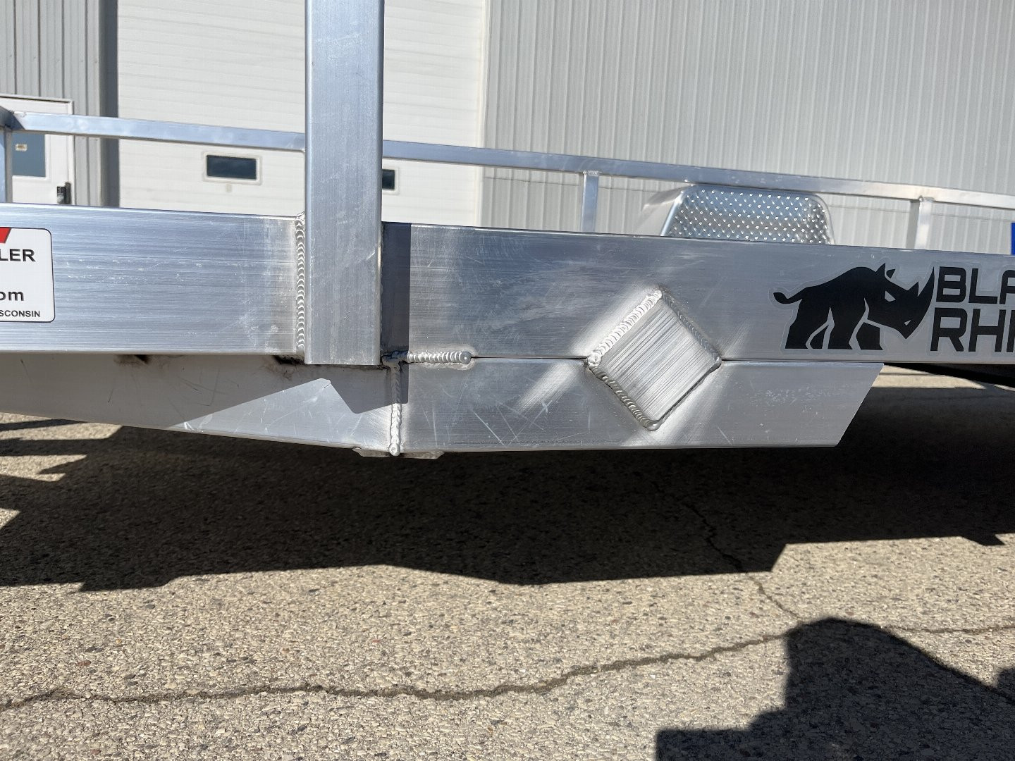 New 2025 Black Rhino LSS612A Aluminum Utility Trailer w/ Bi-Fold Gate