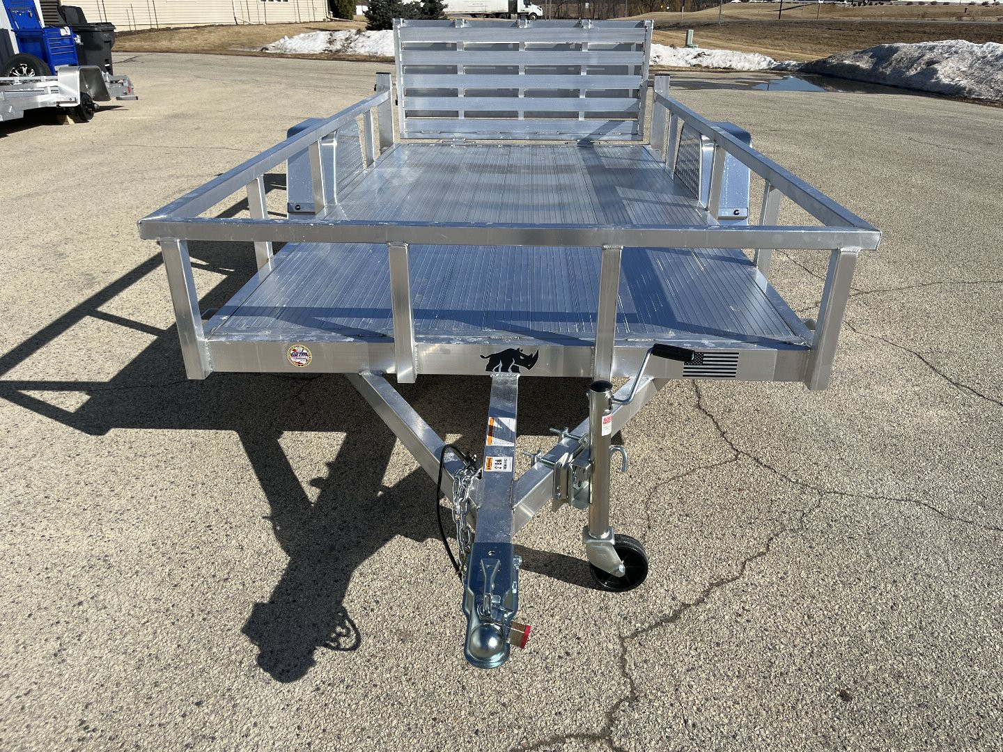 New 2025 Black Rhino LSS612A Aluminum Utility Trailer w/ Bi-Fold Gate