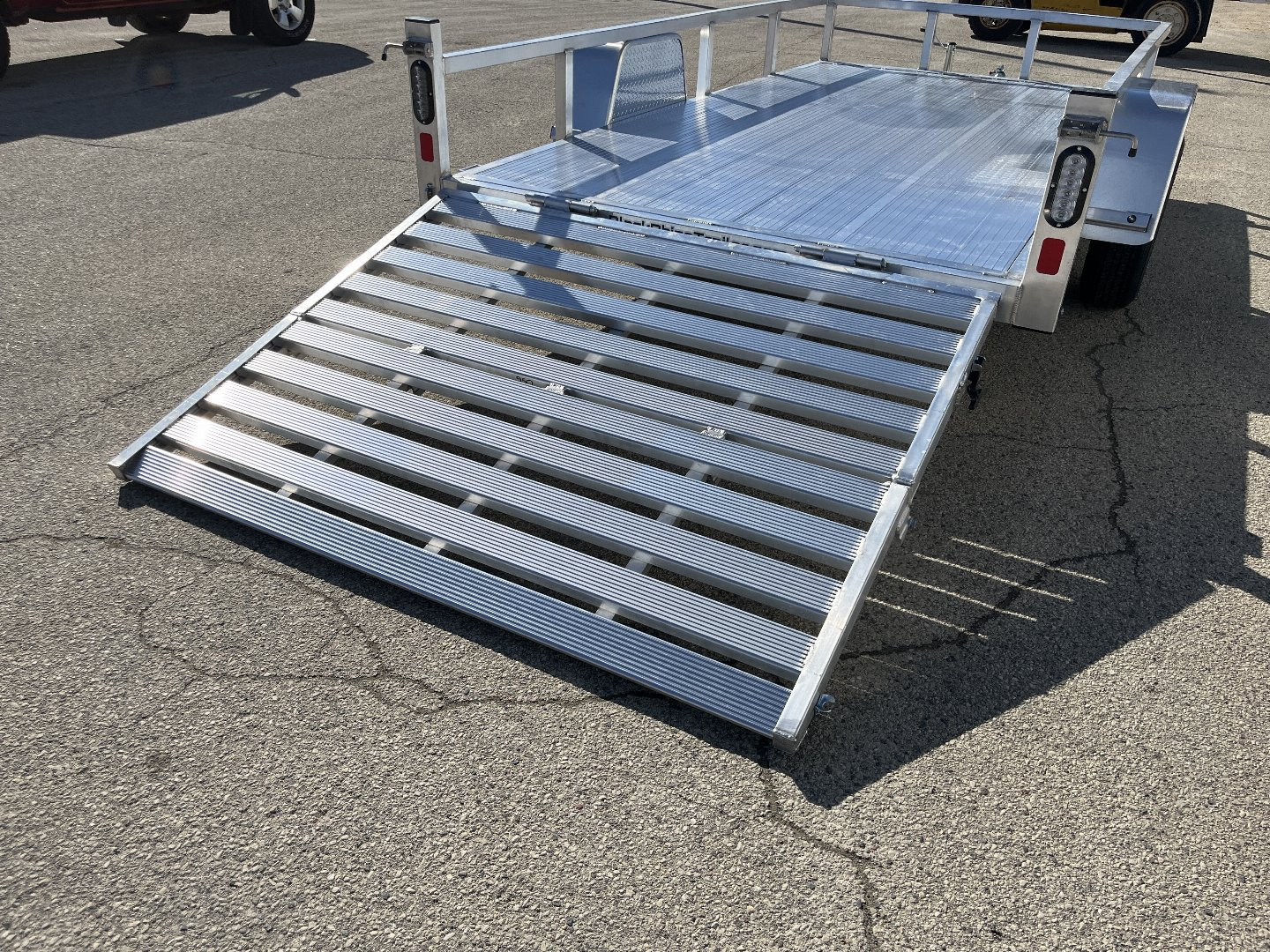 New 2025 Black Rhino LSS612A Aluminum Utility Trailer w/ Bi-Fold Gate