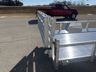 New 2025 Black Rhino LSS612A Aluminum Utility Trailer w/ Bi-Fold Gate