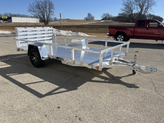 New 2025 Black Rhino LSS612A Aluminum Utility Trailer w/ Bi-Fold Gate