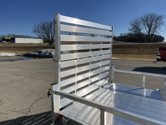 New 2025 Black Rhino LSS612A Aluminum Utility Trailer w/ Bi-Fold Gate