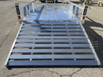 New 2025 Black Rhino LSS612A Aluminum Utility Trailer w/ Bi-Fold Gate