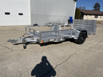 New 2025 Black Rhino LSS612A Aluminum Utility Trailer w/ Bi-Fold Gate