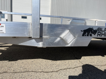New 2025 Black Rhino LSS612A Aluminum Utility Trailer w/ Bi-Fold Gate