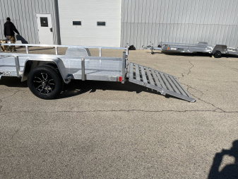 New 2025 Black Rhino LSS612A Aluminum Utility Trailer w/ Bi-Fold Gate