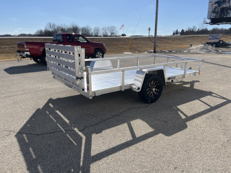 New 2025 Black Rhino LSS612A Aluminum Utility Trailer w/ Bi-Fold Gate