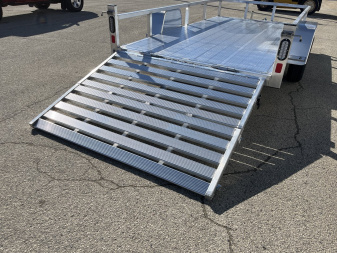 New 2025 Black Rhino LSS612A Aluminum Utility Trailer w/ Bi-Fold Gate