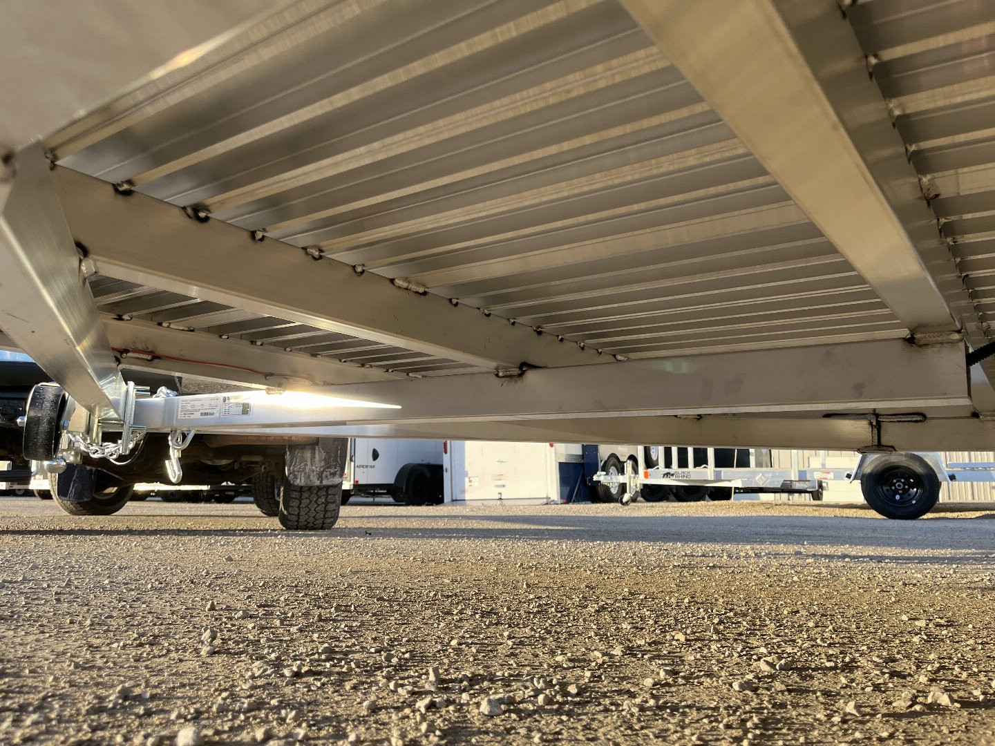 New 2025 Black Rhino Low Pro LPS7812A Aluminum ATV Trailer w/ Bi-Fold Gate