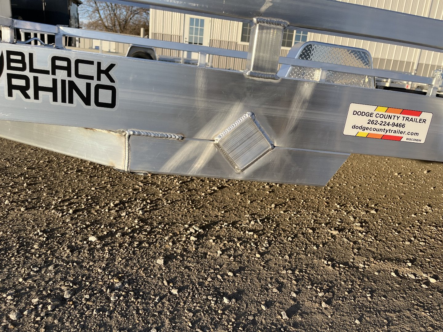 New 2025 Black Rhino Low Pro LPS7812A Aluminum ATV Trailer w/ Bi-Fold Gate