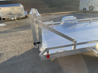 New 2025 Black Rhino Low Pro LPS7812A Aluminum ATV Trailer w/ Bi-Fold Gate