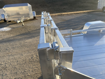 New 2025 Black Rhino Low Pro LPS7812A Aluminum ATV Trailer w/ Bi-Fold Gate