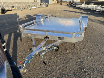 New 2025 Black Rhino Low Pro LPS7812A Aluminum ATV Trailer w/ Bi-Fold Gate