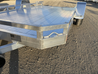 New 2025 Black Rhino Low Pro LPS7812A Aluminum ATV Trailer w/ Bi-Fold Gate