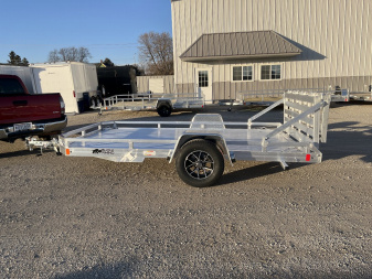 New 2025 Black Rhino Low Pro LPS7812A Aluminum ATV Trailer w/ Bi-Fold Gate