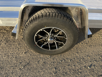 New 2025 Black Rhino Low Pro LPS7812A Aluminum ATV Trailer w/ Bi-Fold Gate