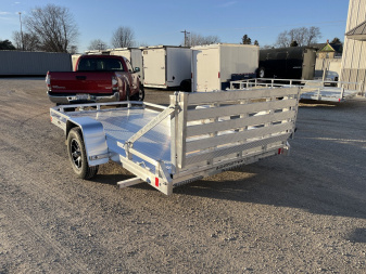 New 2025 Black Rhino Low Pro LPS7812A Aluminum ATV Trailer w/ Bi-Fold Gate