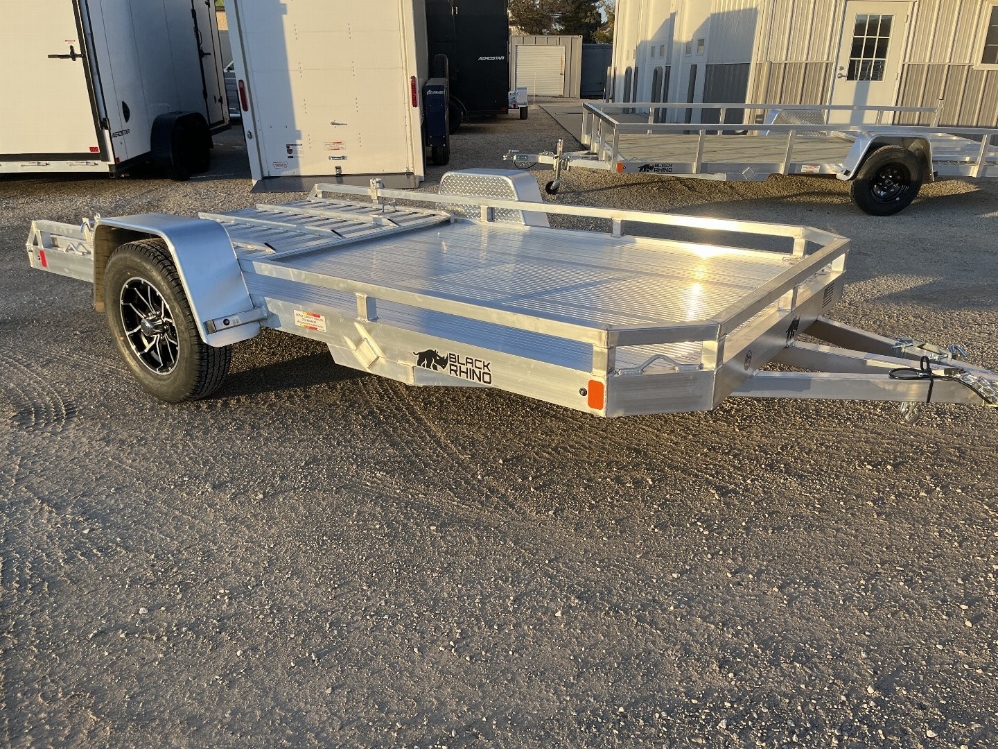 New 2025 Black Rhino Low Pro LPS7812A Aluminum ATV Trailer